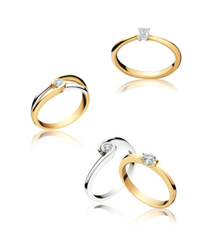 Les bagues de fiançailles et bagues diamants Fair'Belle / Pfertzel