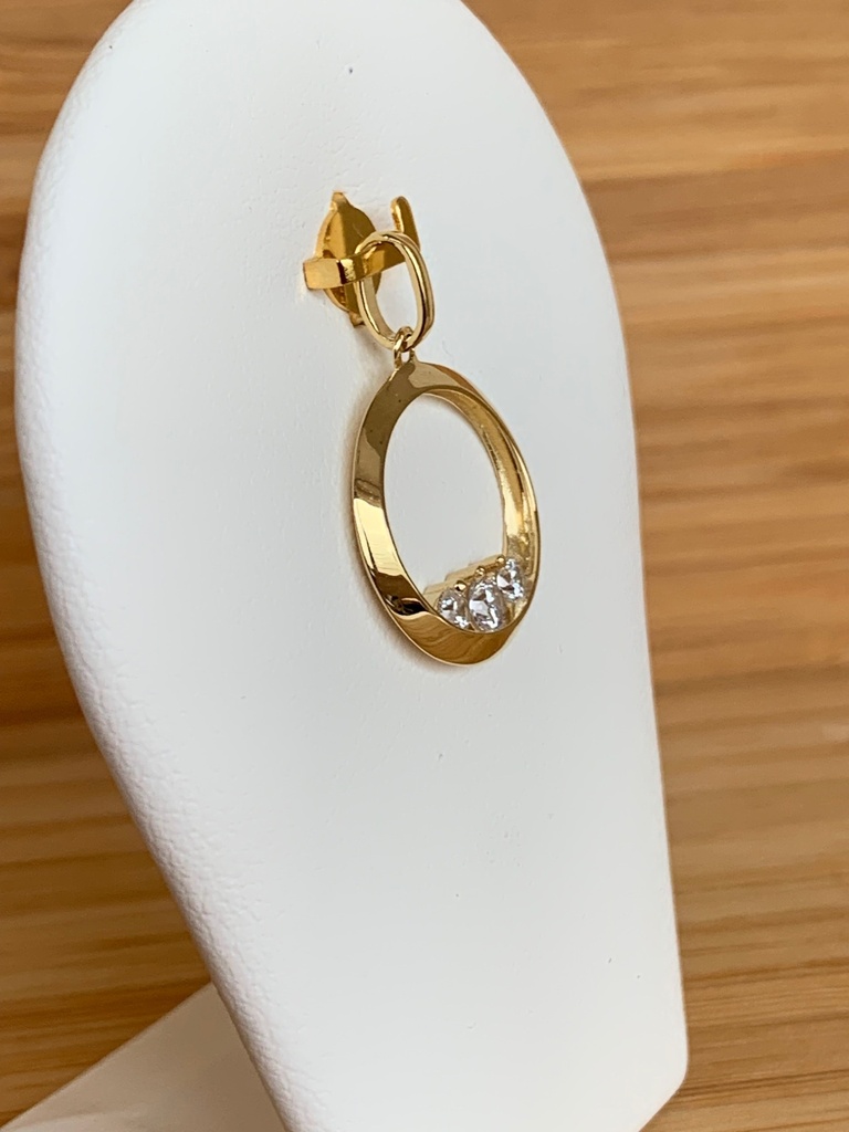 Pendentif 9 carats et zircon 9HS6229