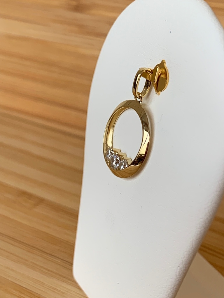 Pendentif 9 carats et zircon 9HS6229