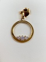 Pendentif 9 carats et zircon 9HS6229