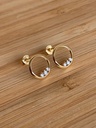 Boucles d'oreilles 9 carats et zircons 9OS6230