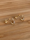 Boucles d'oreilles 9 carats et zircons 9OS6230