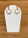 Boucles d'oreilles 9 carats et zircons 9OS6230
