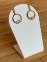 Boucles d'oreilles 9 carats et zircons 9OS6230