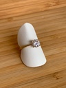 Bague solitaire en 9 carats avec 1 zircon 9RS6350