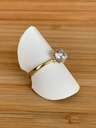 Bague solitaire en 9 carats avec 1 zircon 9RS6350