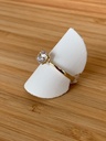 Bague solitaire en 9 carats avec 1 zircon 9RS6350