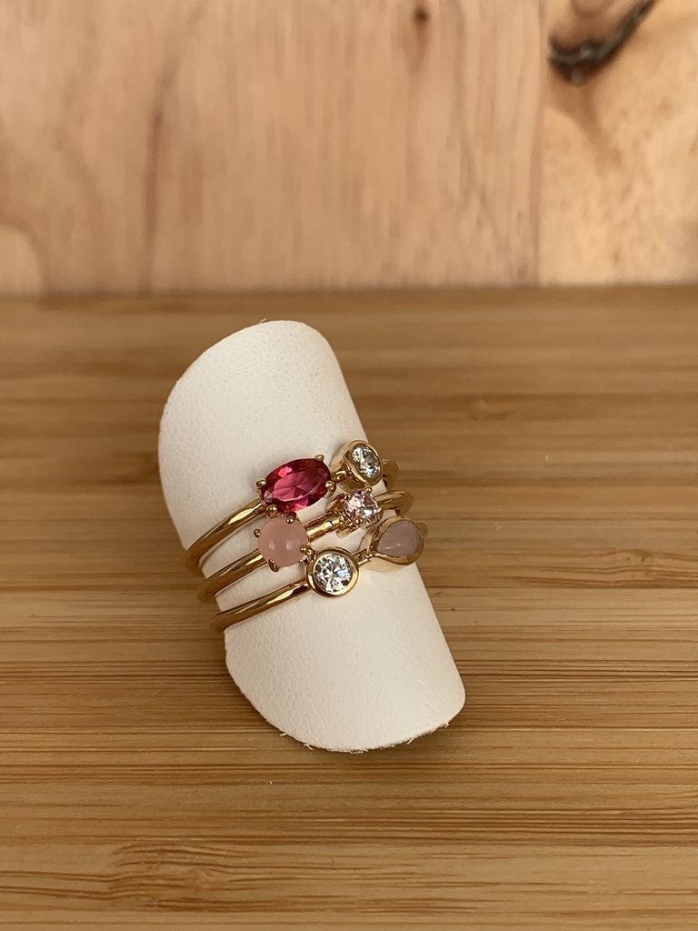 Bague multi-rangs et multi-couleurs