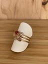 Bague multi-rangs et multi-couleurs