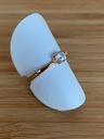 Bague solitaire zircon en or jaune 9 carats 9RS6240