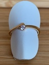 Bague solitaire en or jaune 9 carats et zircon 9RS6232