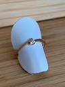 Bague solitaire en or jaune 9 carats et zircon 9RS6232