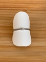 Solitaire or blanc 18ct avec 1 diamant