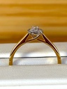 Bague or jaune 18 carats multi diamants 0.19ct
