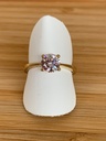 Bague solitaire en 9 carats avec 1 zircon 9RS6350