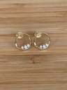 Boucles d'oreilles 9 carats et zircons 9OS6230