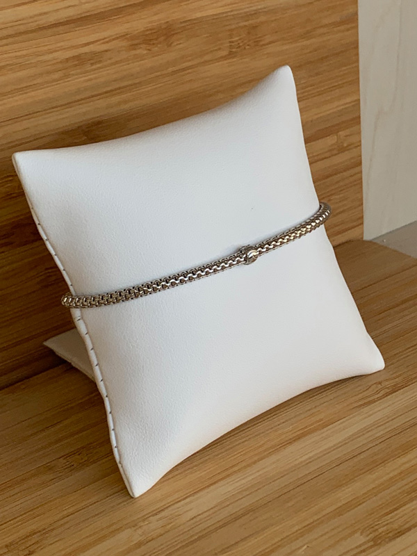 Bracelet extensible en or blanc 18 carats