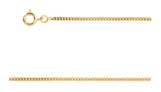 Chaîne gourmette plaqué or jaune 45 cm 7040525-01-14/045