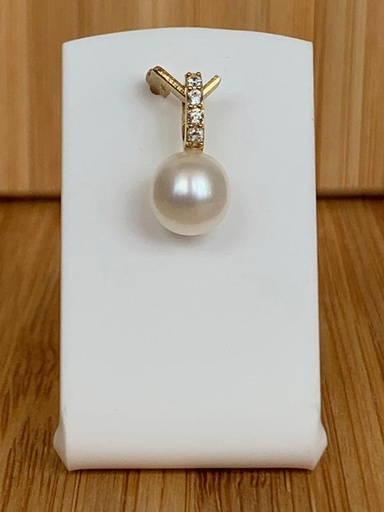 Pendentif perle et zircon 9HS6266