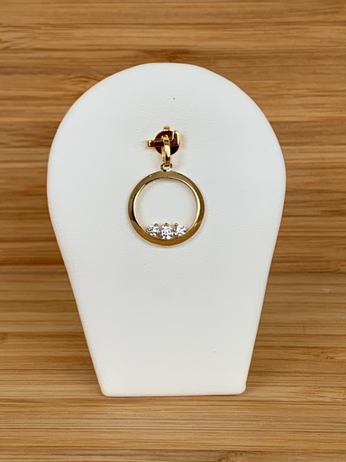 Pendentif 9 carats et zircon 9HS6229